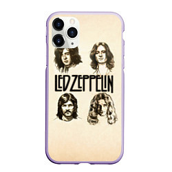 Чехол iPhone 11 Pro матовый Led Zeppelin Guys