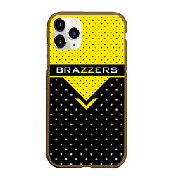 Чехол iPhone 11 Pro матовый Brazzers Style, цвет: 3D-коричневый