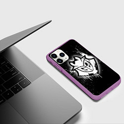 Чехол iPhone 11 Pro матовый Gamers 2: Black collection, цвет: 3D-фиолетовый — фото 2