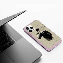Чехол iPhone 11 Pro матовый Музыкальный самоубийца, цвет: 3D-розовый — фото 2