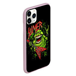 Чехол iPhone 11 Pro матовый Slayer Slimer, цвет: 3D-розовый — фото 2