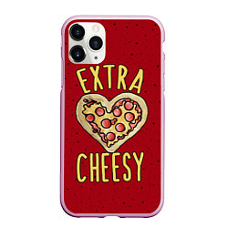 Чехол iPhone 11 Pro матовый Extra Cheesy, цвет: 3D-розовый