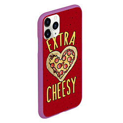 Чехол iPhone 11 Pro матовый Extra Cheesy, цвет: 3D-фиолетовый — фото 2