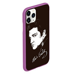 Чехол iPhone 11 Pro матовый Elvis Presley, цвет: 3D-фиолетовый — фото 2