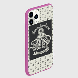 Чехол iPhone 11 Pro матовый Into the Sea, цвет: 3D-фиолетовый — фото 2
