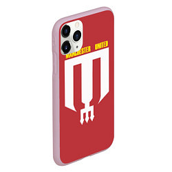 Чехол iPhone 11 Pro матовый Manchester Unt, цвет: 3D-розовый — фото 2