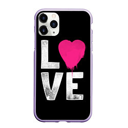 Чехол iPhone 11 Pro матовый Love Heart