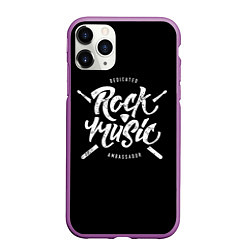 Чехол iPhone 11 Pro матовый Rock Music