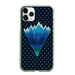 Чехол iPhone 11 Pro матовый Геометрические горы