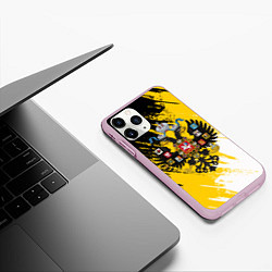Чехол iPhone 11 Pro матовый Имперский флаг и герб, цвет: 3D-розовый — фото 2