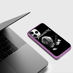 Чехол iPhone 11 Pro матовый Dave Mustaine, цвет: 3D-фиолетовый — фото 2