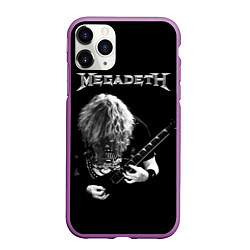 Чехол iPhone 11 Pro матовый Dave Mustaine, цвет: 3D-фиолетовый