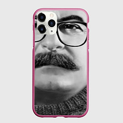 Чехол iPhone 11 Pro матовый Stalin: Style in, цвет: 3D-малиновый