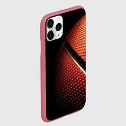 Чехол iPhone 11 Pro матовый Баскетбольный мяч, цвет: 3D-малиновый — фото 2