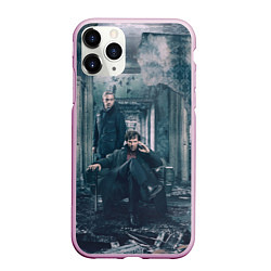 Чехол iPhone 11 Pro матовый Шерлок и Ватсон, цвет: 3D-розовый