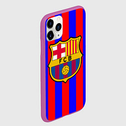 Чехол iPhone 11 Pro матовый Barca FCB Club, цвет: 3D-фиолетовый — фото 2