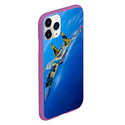 Чехол iPhone 11 Pro матовый Су 35, цвет: 3D-фиолетовый — фото 2
