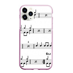 Чехол iPhone 11 Pro матовый I LOVE ROCK AND ROLL, цвет: 3D-розовый