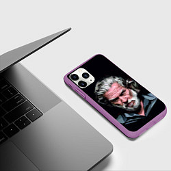 Чехол iPhone 11 Pro матовый Джефф Бриджес, цвет: 3D-фиолетовый — фото 2