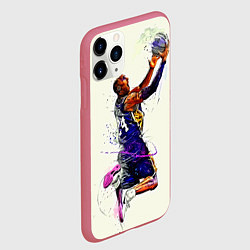 Чехол iPhone 11 Pro матовый Kobe Bryant, цвет: 3D-малиновый — фото 2
