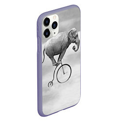 Чехол iPhone 11 Pro матовый Hipster Bike, цвет: 3D-серый — фото 2