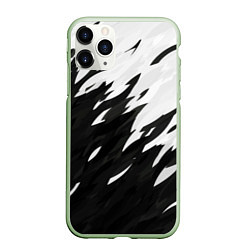 Чехол iPhone 11 Pro матовый Black & white, цвет: 3D-салатовый
