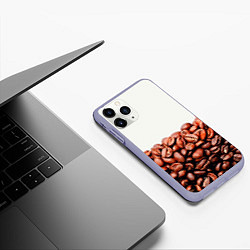 Чехол iPhone 11 Pro матовый Coffee, цвет: 3D-светло-сиреневый — фото 2