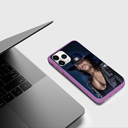 Чехол iPhone 11 Pro матовый Гробовщик 3, цвет: 3D-фиолетовый — фото 2