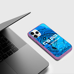Чехол iPhone 11 Pro матовый CS:GO Cold Hyper Beast, цвет: 3D-фиолетовый — фото 2