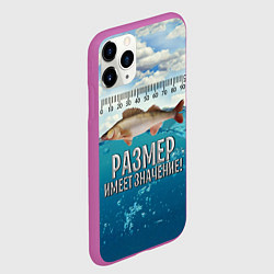 Чехол iPhone 11 Pro матовый Размер имеет значение, цвет: 3D-фиолетовый — фото 2