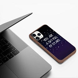 Чехол iPhone 11 Pro матовый Coldplay: Night Sky, цвет: 3D-коричневый — фото 2