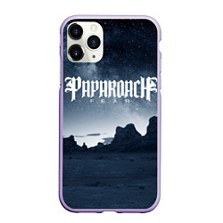Чехол iPhone 11 Pro матовый Paparoach: Fear, цвет: 3D-светло-сиреневый