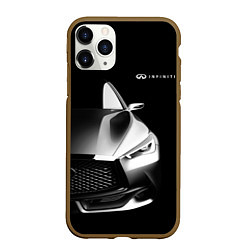 Чехол iPhone 11 Pro матовый Infiniti Sport, цвет: 3D-коричневый