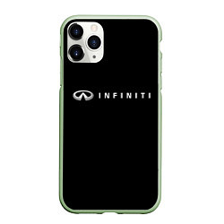 Чехол iPhone 11 Pro матовый Infiniti, цвет: 3D-салатовый