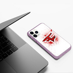 Чехол iPhone 11 Pro матовый FaZe Clan: White collection, цвет: 3D-сиреневый — фото 2