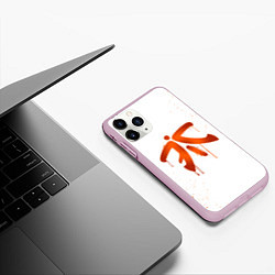 Чехол iPhone 11 Pro матовый Fnatic: White collection, цвет: 3D-розовый — фото 2