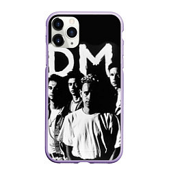 Чехол iPhone 11 Pro матовый Depeche mode: black, цвет: 3D-светло-сиреневый