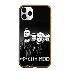 Чехол iPhone 11 Pro матовый Depeche Mode: mono, цвет: 3D-коричневый