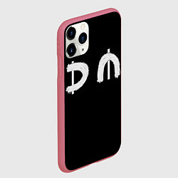 Чехол iPhone 11 Pro матовый DM Rock, цвет: 3D-малиновый — фото 2