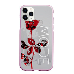 Чехол iPhone 11 Pro матовый Depeche Mode: Red Rose, цвет: 3D-розовый