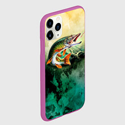 Чехол iPhone 11 Pro матовый Удача, цвет: 3D-фиолетовый — фото 2