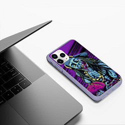 Чехол iPhone 11 Pro матовый Lil Wayne Art, цвет: 3D-светло-сиреневый — фото 2