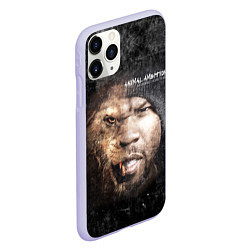 Чехол iPhone 11 Pro матовый 50 cent: Animal ambition, цвет: 3D-светло-сиреневый — фото 2