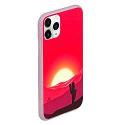 Чехол iPhone 11 Pro матовый Gorgeous sunset, цвет: 3D-розовый — фото 2