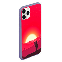 Чехол iPhone 11 Pro матовый Gorgeous sunset, цвет: 3D-серый — фото 2