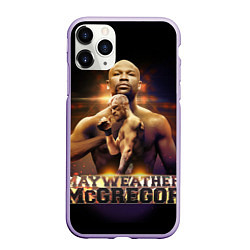Чехол iPhone 11 Pro матовый Mayweather vs McGregor