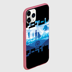 Чехол iPhone 11 Pro матовый No Game No Life, цвет: 3D-малиновый — фото 2