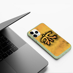 Чехол iPhone 11 Pro матовый Team Fnatic, цвет: 3D-салатовый — фото 2