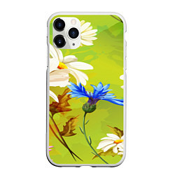 Чехол iPhone 11 Pro матовый Цветочный мир, цвет: 3D-белый