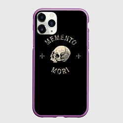 Чехол iPhone 11 Pro матовый Memento Mori, цвет: 3D-фиолетовый
